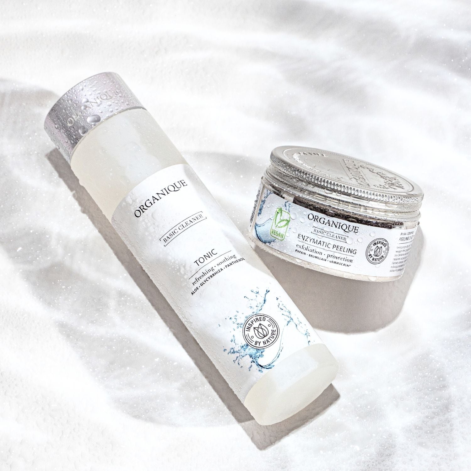 ORGANIQUE Skincare Set CLEANSING ROUTINE| Face Gel + Tonic + Enzymatic Peeling