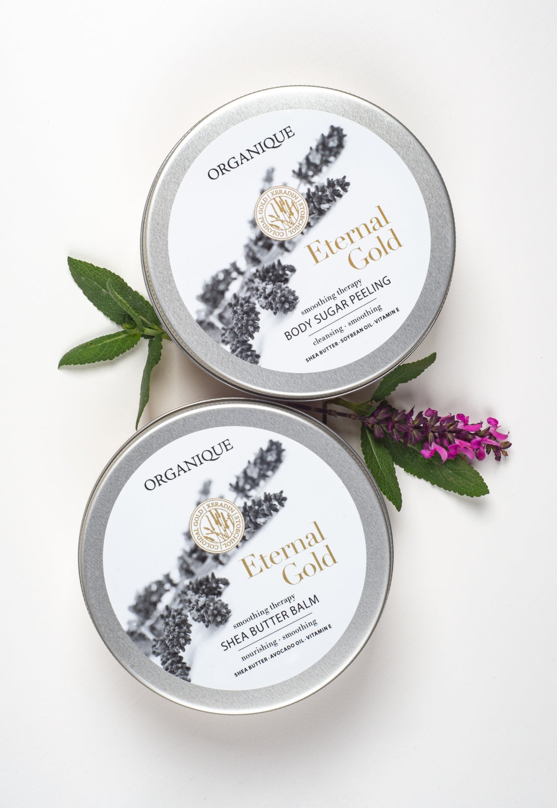 ORGANIQUE Eternal Gold Duo RENEWAL| Body Peeling + Shea Butter Balm